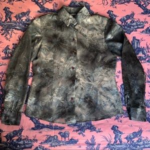 Vintage Petite Multicolor Button Down